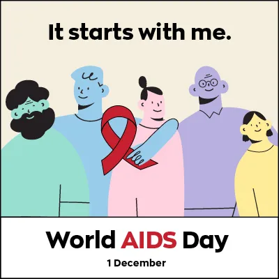 World Aids Day social tile