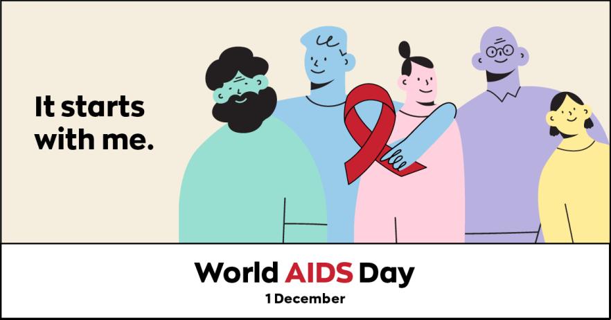 World AIDS Day social tile (1200px x 630px)