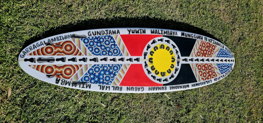 Image of the prize surfboard